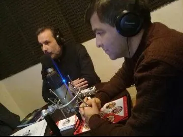 Sergio Maestri en una presentación, encuentro o entrevista