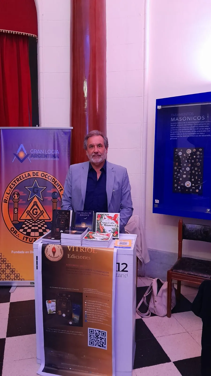 Stand del Salón del libro masónico 2026 - VITRIOL Ediciones